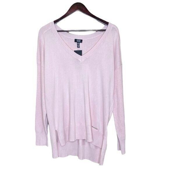 Jones New York Womens Size XL Knit‎ Sweater Top Lightweight V-Neck Pullover - Picture 1 of 7